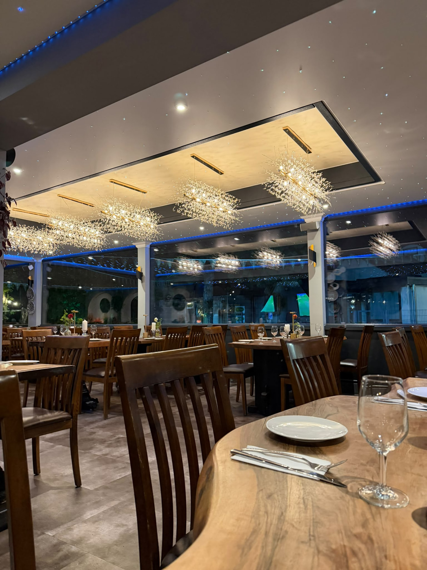 Gastraum des Trüffel Modern Mediterranean Restaurant in Mülheim an der Ruhr